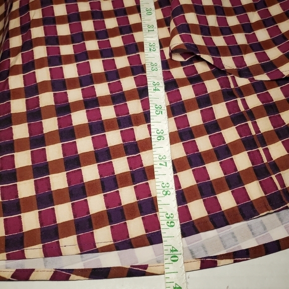 NWT Ava & Viv Brown Purple Gingham Dress Size 4X - Picture 10 of 12